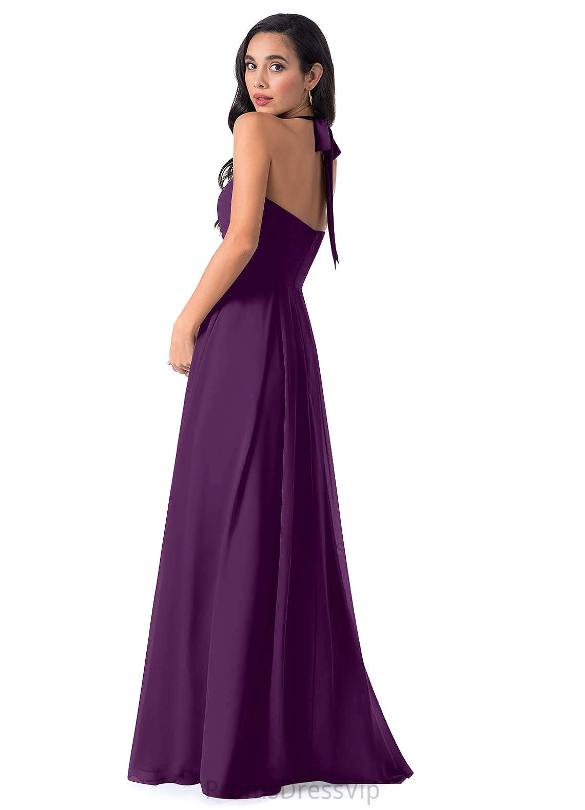 Sasha Spaghetti Staps A-Line/Princess Sleeveless Natural Waist Floor Length Bridesmaid Dresses