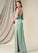 Malia A-Line/Princess Empire Waist Spaghetti Staps Sleeveless Floor Length Bridesmaid Dresses