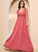 V-neck Prom Dresses A-Line Ankle-Length Rachael With Bow(s)