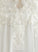 With Chiffon Lace Floor-Length Wedding Dresses Sequins Wedding Dress V-neck A-Line Guadalupe