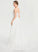 Wedding Dresses Split Wedding Sweep Chiffon With Train Dress V-neck Kiana A-Line Front
