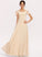 Fabric Embellishment Neckline Length Silhouette A-Line Floor-Length SquareNeckline CascadingRuffles Marin A-Line/Princess Sweetheart Bridesmaid Dresses