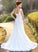 Train Lace A-Line Court Wedding V-neck Cherish Dress Beading Chiffon Wedding Dresses With Sequins