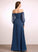 Floor-Length Fabric Length A-Line SplitFront Embellishment Neckline Off-the-Shoulder Silhouette Viola Natural Waist Sleeveless Bridesmaid Dresses
