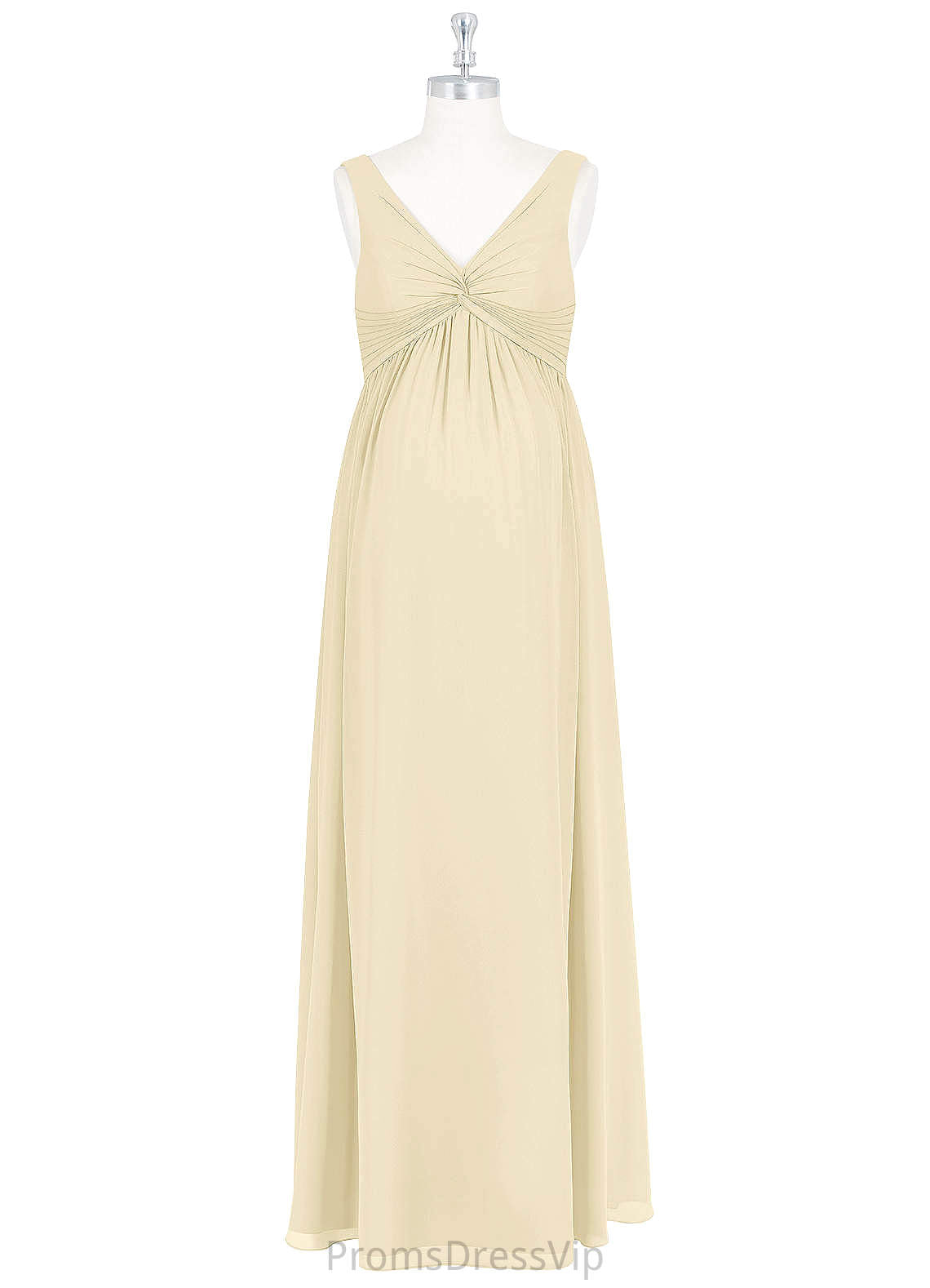 Ayanna Spaghetti Staps V-Neck Sleeveless Natural Waist A-Line/Princess Floor Length Satin Bridesmaid Dresses