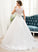 With Train Wedding Dresses Organza Wedding Neck Sweep Keyla Dress Lace Sequins Beading Ball-Gown/Princess Scoop