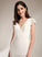 Jaslyn Sheath/Column Wedding Dresses With V-neck Dress Sweep Lace Wedding Train
