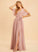 Silhouette Fabric Embellishment Length Floor-Length A-Line SplitFront V-neck Neckline Eileen Spandex Natural Waist Bridesmaid Dresses