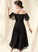 Silhouette A-Line CascadingRuffles Asymmetrical Off-the-Shoulder Neckline Length Embellishment Fabric Alyssa A-Line/Princess Natural Waist Bridesmaid Dresses