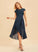 Length Lace ScoopNeck Fabric A-Line Silhouette Neckline Embellishment Asymmetrical Brylee Sleeveless Floor Length Bridesmaid Dresses