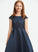 Lace Floor-Length A-Line Mira Junior Bridesmaid Dresses Bow(s) With Sequins Scoop Neck Beading Satin