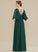 Neckline Fabric V-neck Embellishment Bow(s) Length Silhouette Floor-Length SplitFront A-Line Ruffle Rebekah Bridesmaid Dresses
