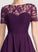 Scoop Asymmetrical With Lace Winnie Dress Chiffon Neck A-Line Homecoming Dresses Homecoming