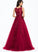 Sweep Scoop Prom Dresses Neck Elyse Ball-Gown/Princess With Train Beading Tulle