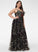 Beading Laci Floor-Length V-neck Prom Dresses With Ball-Gown/Princess Lace