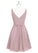 Haven Sleeveless Floor Length Straps Natural Waist A-Line/Princess Bridesmaid Dresses