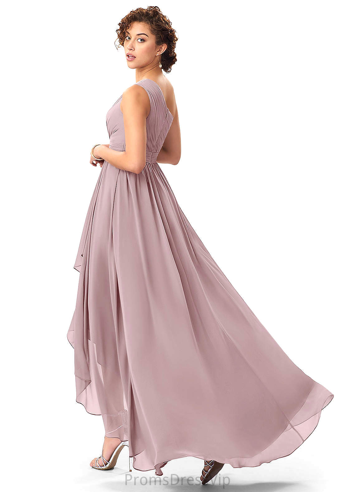 Lyric Natural Waist Floor Length Scoop Sleeveless A-Line/Princess Bridesmaid Dresses