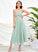 Silhouette A-Line V-neck Ankle-Length Length Neckline Fabric Straps Kyla Sleeveless Natural Waist Floor Length Bridesmaid Dresses