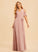 Silhouette Fabric Embellishment Length Floor-Length A-Line SplitFront V-neck Neckline Eileen Spandex Natural Waist Bridesmaid Dresses