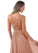 Londyn V-Neck Natural Waist Floor Length Sleeveless A-Line/Princess Bridesmaid Dresses