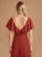 Embellishment HighNeck Floor-Length SplitFront Ruffle Neckline Silhouette Fabric Length A-Line Erica Sleeveless Bridesmaid Dresses