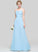 CowlNeck Embellishment Length Silhouette Fabric A-Line Neckline Ruffle Floor-Length Jan Sleeveless Trumpet/Mermaid Bridesmaid Dresses