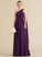 Ruffle Fabric One-Shoulder A-Line Embellishment Silhouette Length Floor-Length Neckline Jayden Sleeveless V-Neck Bridesmaid Dresses