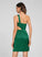 Homecoming Libby Front Satin Homecoming Dresses One-Shoulder Sheath/Column Split Dress With Short/Mini