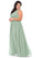 Amani Floor Length A-Line/Princess Halter Natural Waist Sleeveless Bridesmaid Dresses