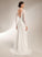 A-Line Train V-neck Yadira Sweep Dress Wedding Dresses Wedding