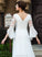 Train A-Line With Lace Wedding Court Beading Mia Chiffon V-neck Dress Wedding Dresses