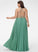 Floor-Length Length A-Line SplitFront Embellishment Fabric Silhouette SquareNeckline Pockets Neckline Willa Sleeveless Bridesmaid Dresses