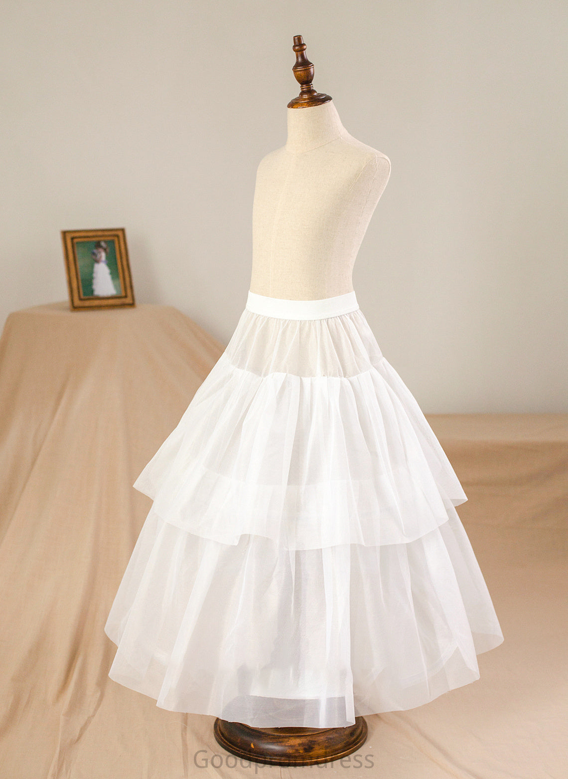 Bow(s) Sash Ball-Gown/Princess Junior Bridesmaid Dresses Scoop Amina Floor-Length Beading Neck Tulle With